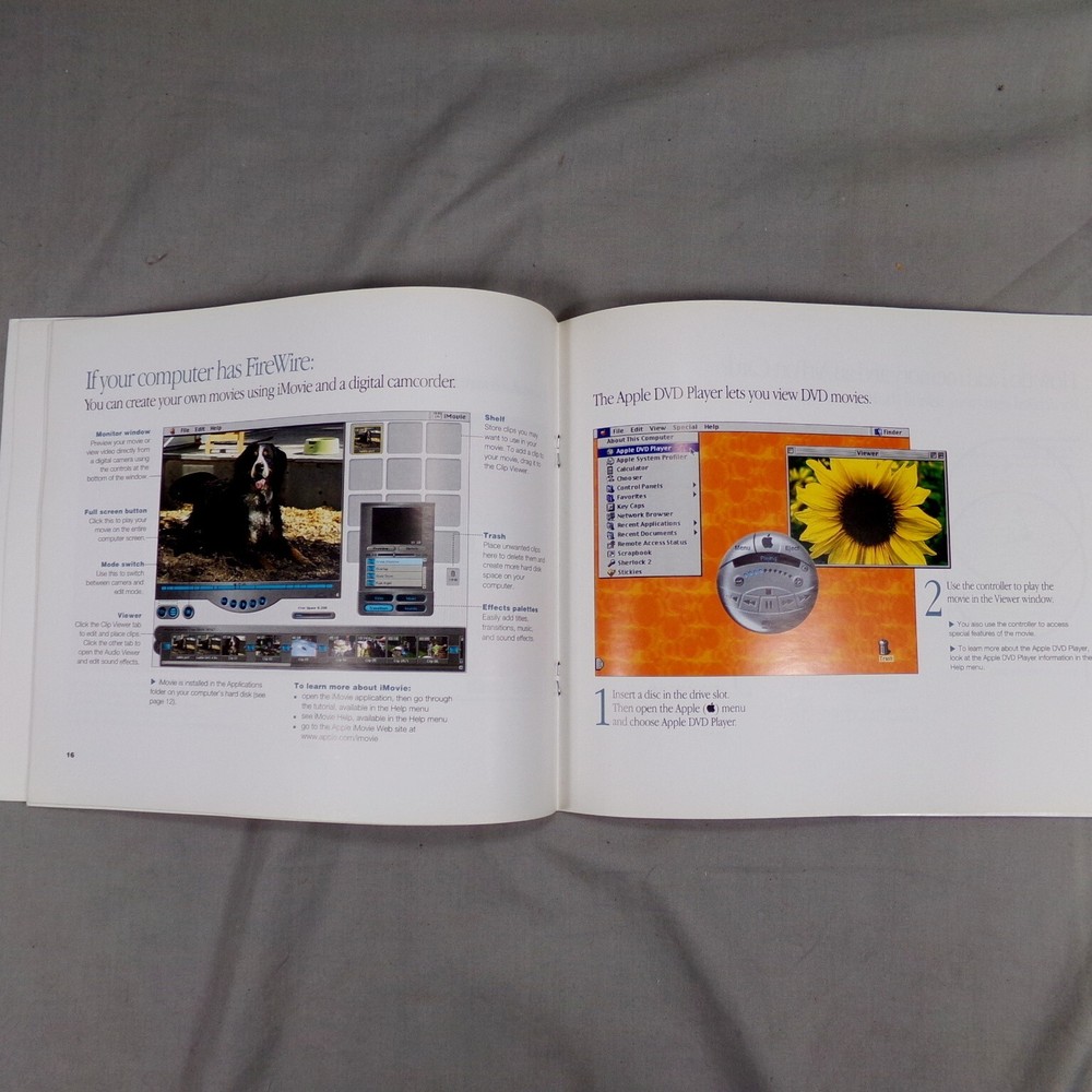 iMAC User's Guide 1999 Apple Computer Orange Cover