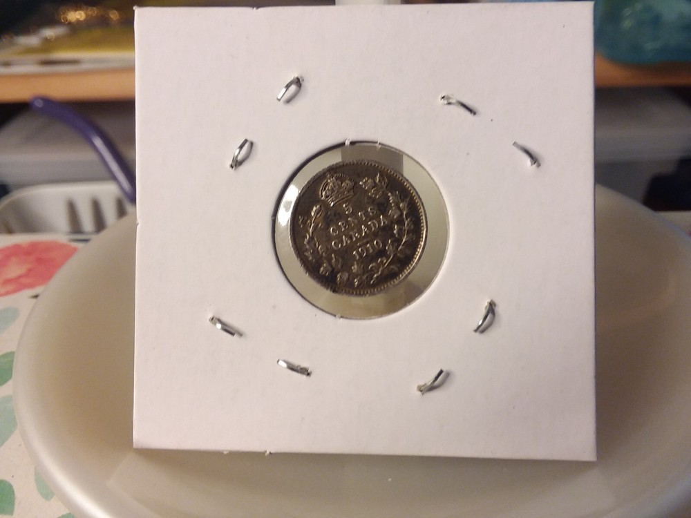 Canada - 1910 Sterling Silver Five Cent Coin - Edward VII - 012824