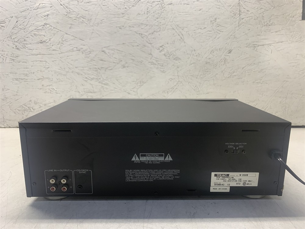 TASCAM W-850R DOUBLE CASSETTE DECK