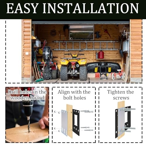 12 Pcs E Track Accessories Back Plate Set E Track Rail Mounting Heavy Duty