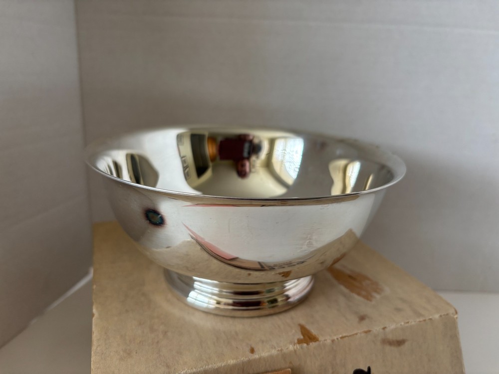 Gorham Small Silver Plate Bowl YC 779 Footed 6-1/2"