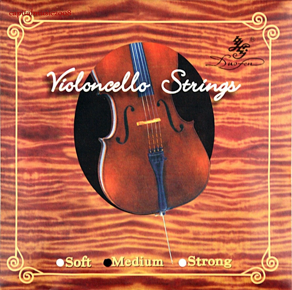 Cello Duofen Nylon Strings 2 Sets - Medium Gauge - Free Shipping!!