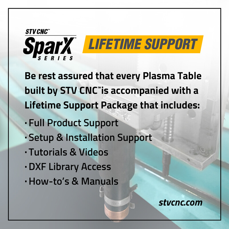 STV CNC 5x10 Plasma Cutting Table with Hypertherm Powermax45 XP Machine