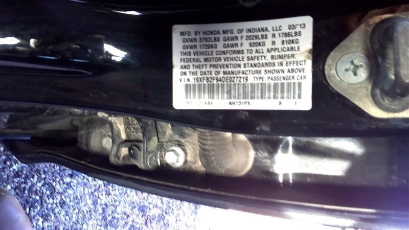 CIVIC 2013 High Mounted Stop Light 104490998