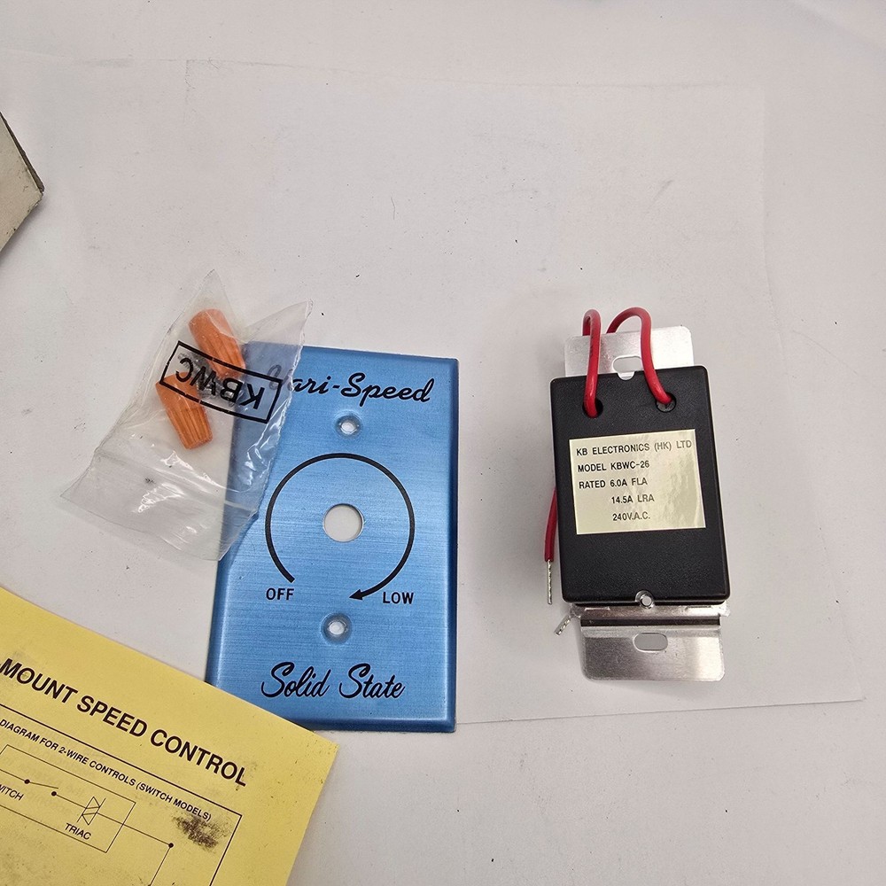 Missing knob    KB Electronics KBWC-26 Motor Control 6A 240VAC