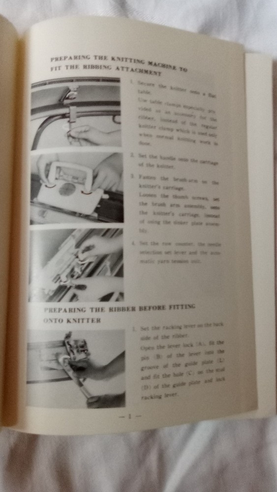 kr-551 Brother Ribber( Knitting Machine Accessory)