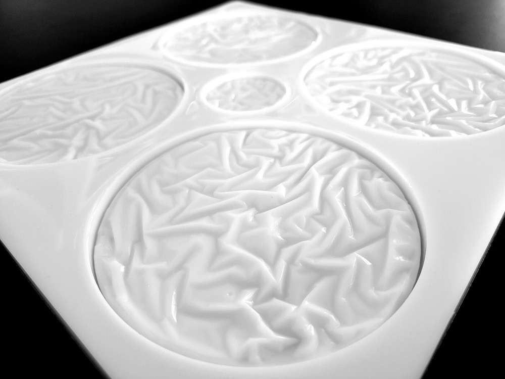 CRUSHED VELVET Coaster Silicone Mold AU