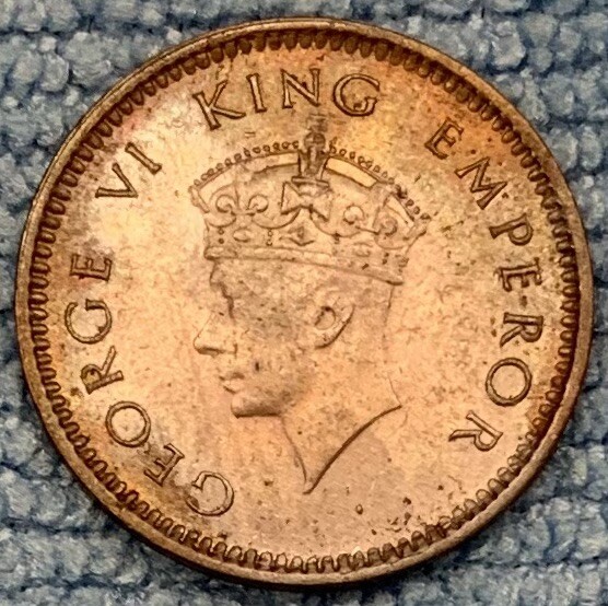 India - Half Pice 1939