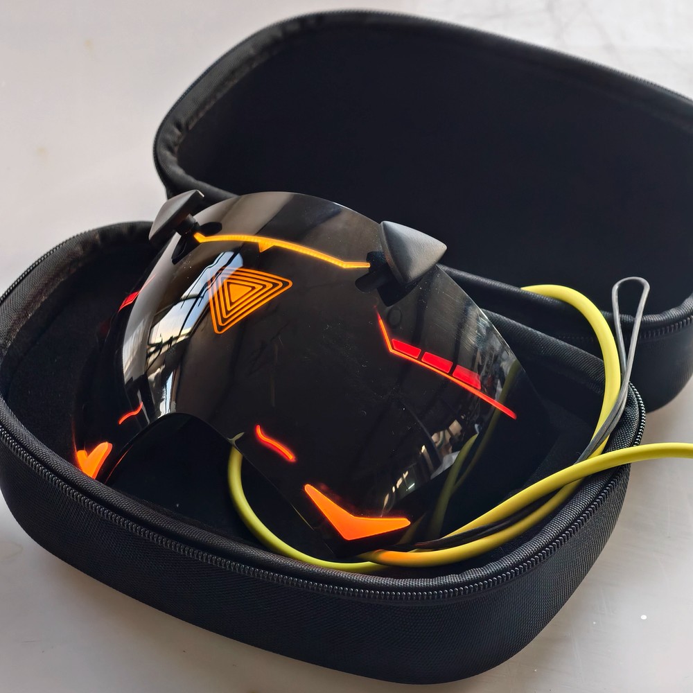 Game Zenless Zone Zero Trigger Luminous Half Face LED Eyes Mask Cosplay Prop