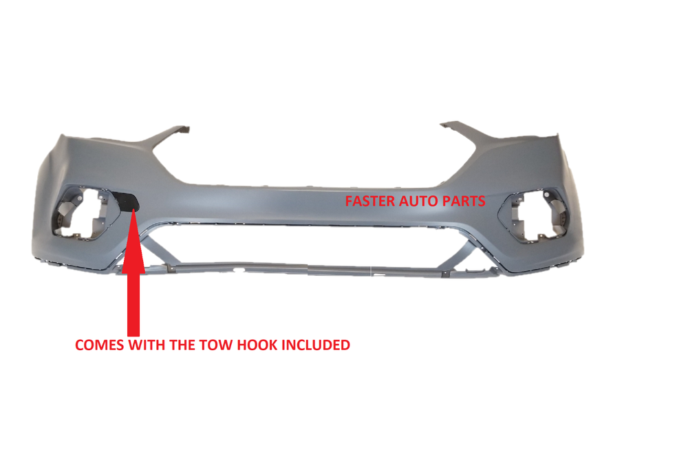 2017 2018 2019 FORD ESCAPE FRONT BUMPER COVER NEW PRIMED WITH BRACKETS