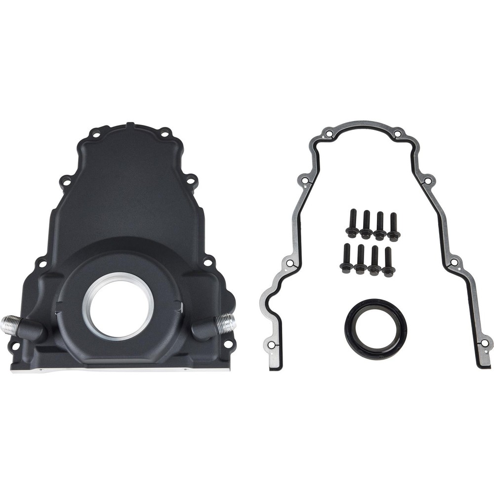LS Gen 3 LS Turbo Timing Cover Kit With Drains, Raw