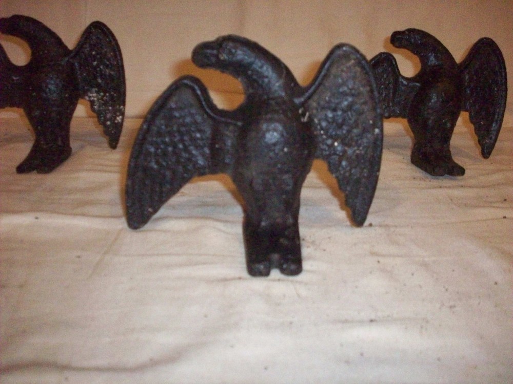 ANTIQUE CAST IRON SNOW BIRDS THREE