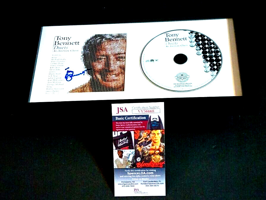 TONY BENNETT Duets SIGNED + FRAMED CD Album JSA COA