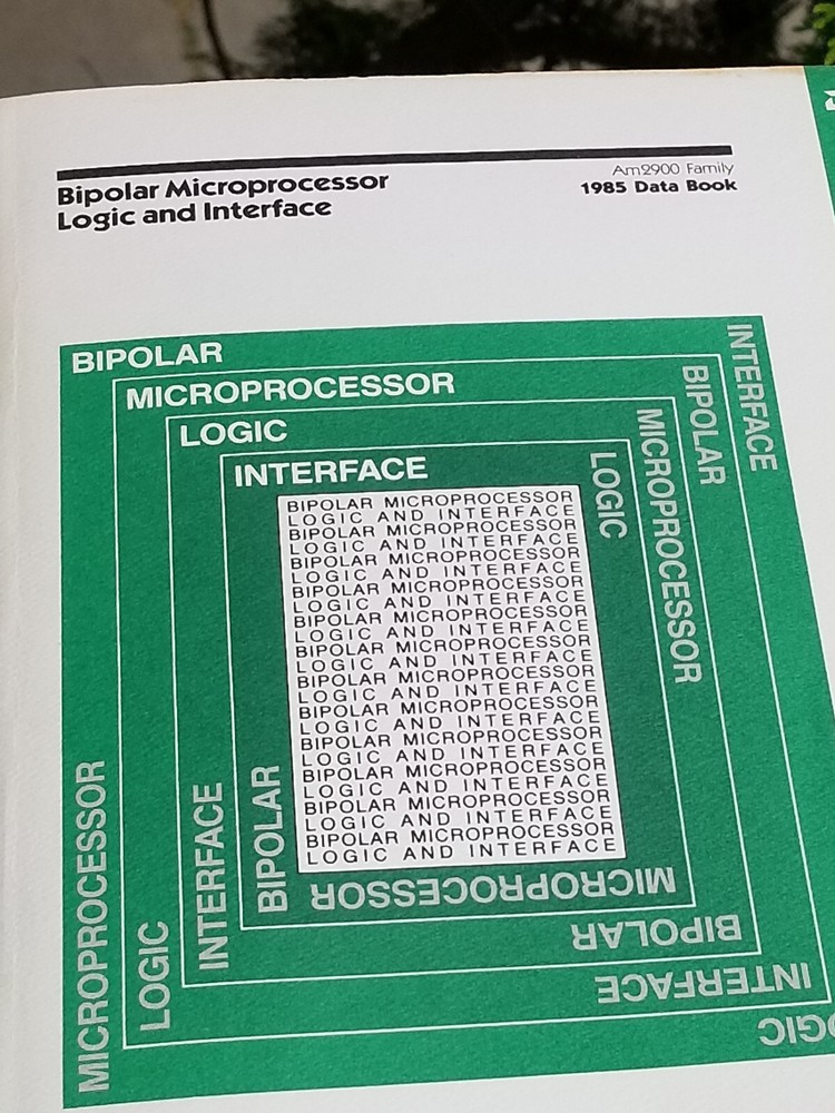 2 VINTAGE ELECTRONICS BOOKS DATA AMD 1985 BIPOLAR AND MOS MICROPROCESSORS