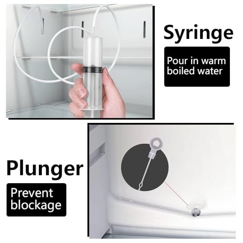 5pcs Refrigerator Drain Cleaning Tool, Reusable Fridge Dredging Kit, Remover