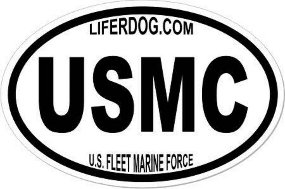 4x6 USMC  FLEET MARINE FORCE STICKER