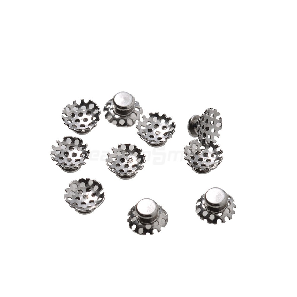 Dental Orthodontic Brace Lingual Button Bondable Round Rectangular Mesh Base USA