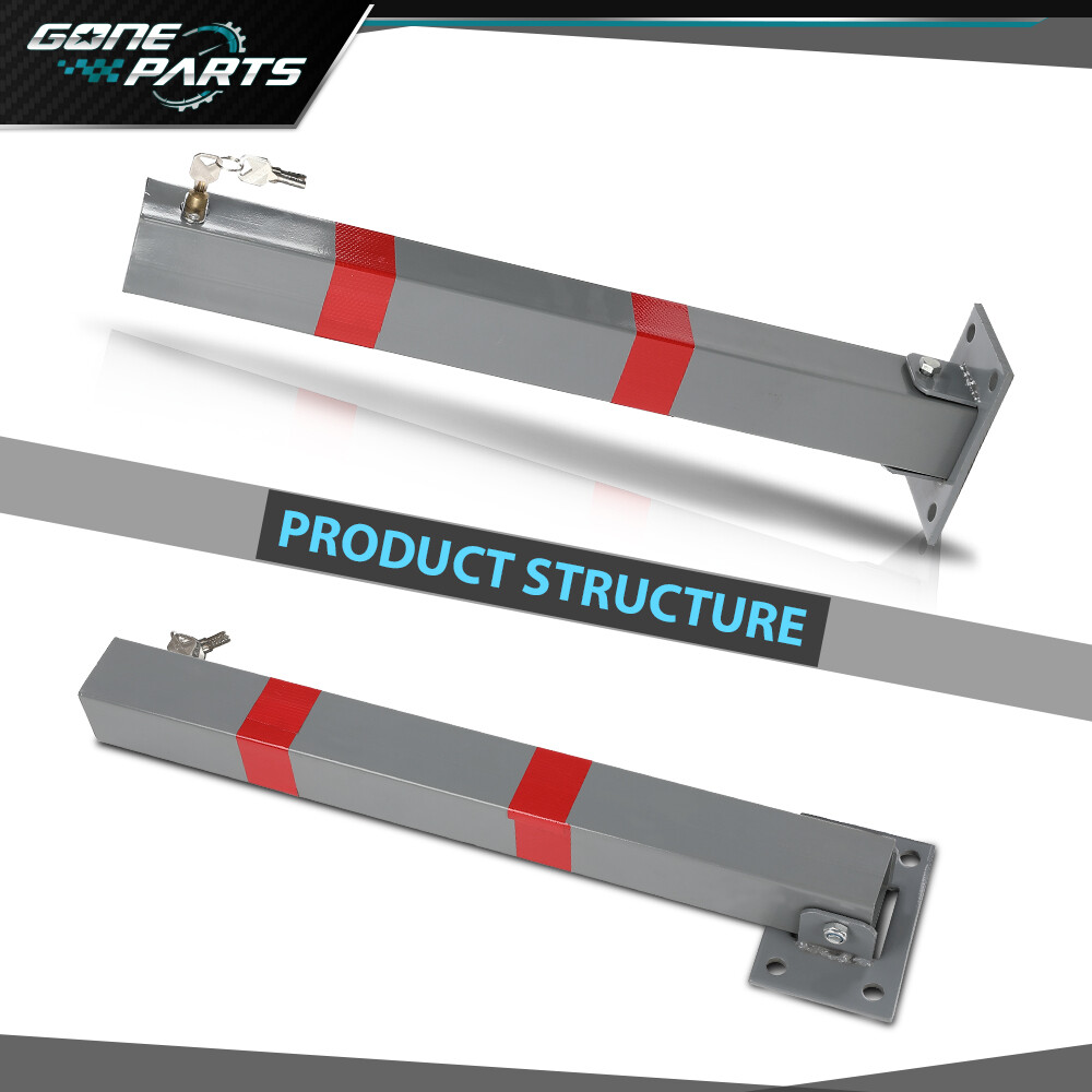 Square Heavy Duty Foldable Bolt Down Security Parking Post Bollard Driveway
