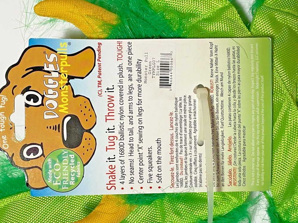 Monster Pull Toy by Doggles