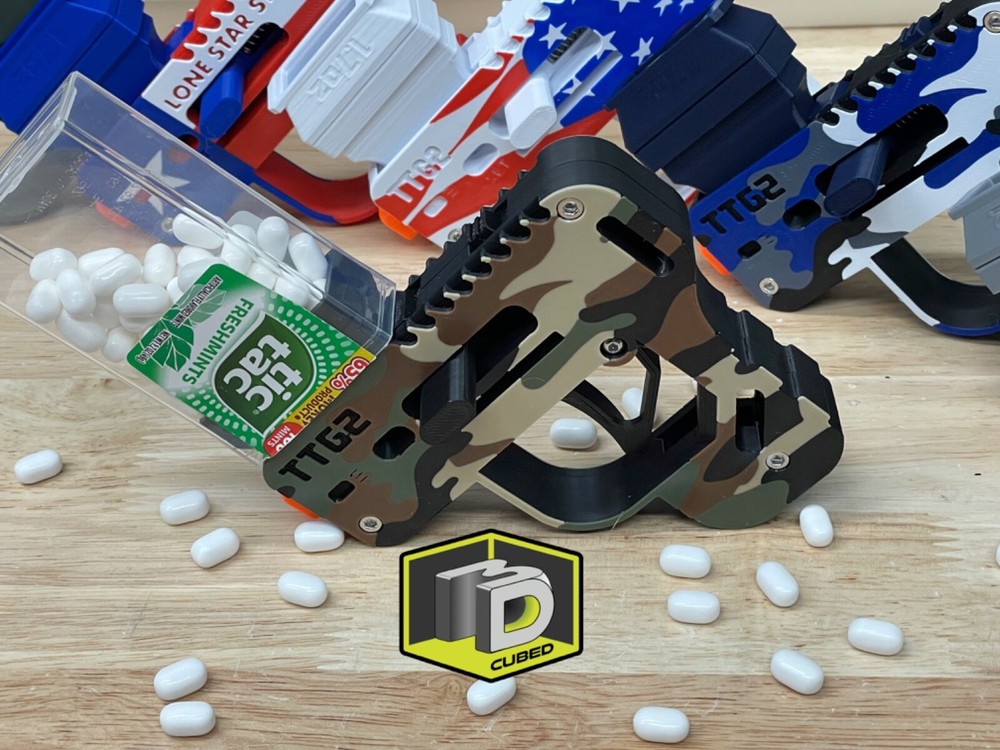 Solid Color Tic Tac Gun - Strongest Version - Fits 1.0 and 1.7oz Containers OT33
