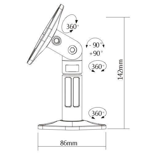 7 PACK UNIVERSAL CEILING WALL SATELLITE SPEAKER MOUNT BRACKETS HOME THEATER BOSE