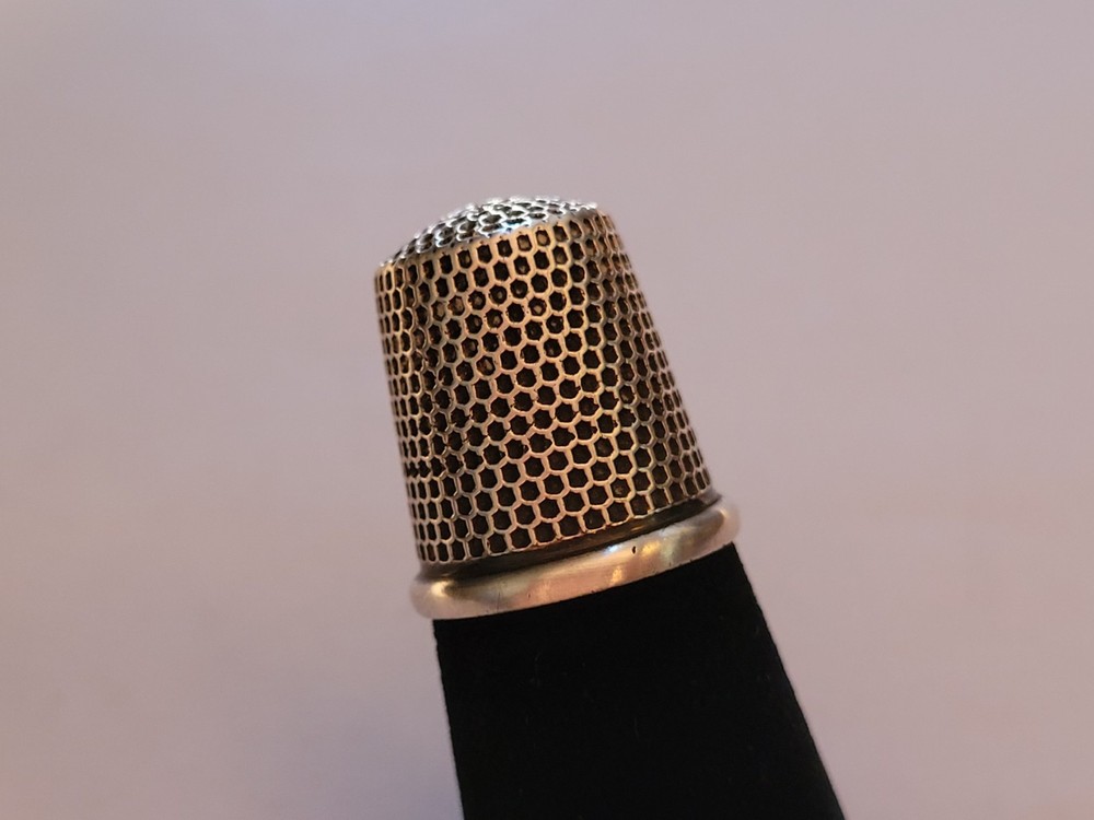 Ketcham McDougall ~ Nice Vintage Sterling Thimble ~ Size 8