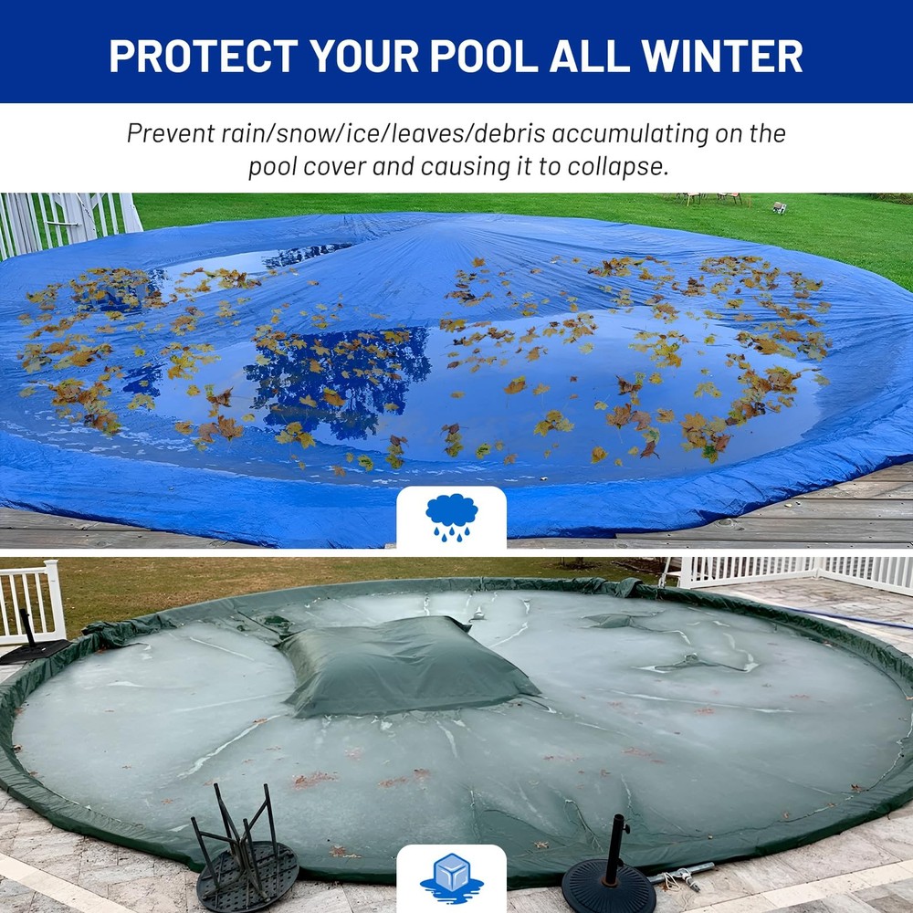 Pool Pillows for Above Ground Pools 4 x 8FT0.4mm Thick Winterized Pool Pillow...