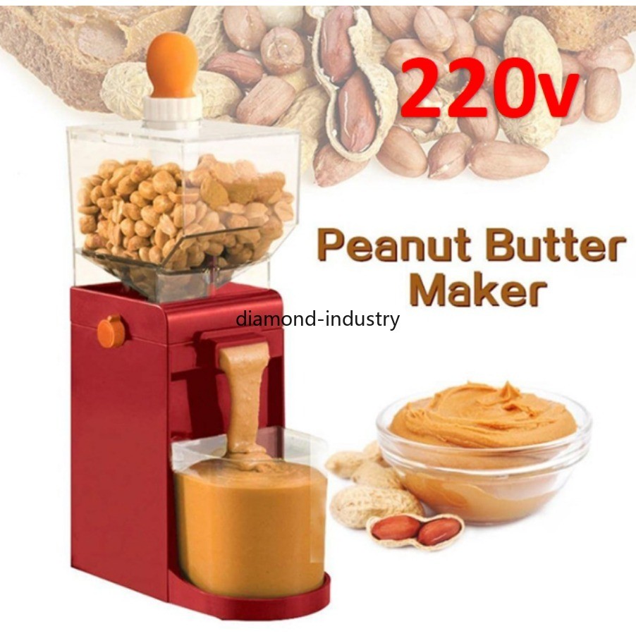 220V Sesame Peanut Butter Maker Nut Grinder Machine Electric Paste Mill