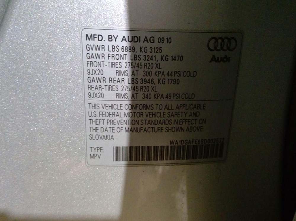 Used Headrest fits: 2011 Audi Q7 Grade A