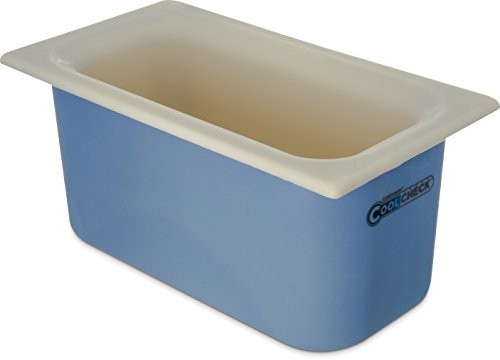 CARLISLE 1/3 SIZE COLDMASTER COOLCHECK FOOD PAN WHITE/BLUE