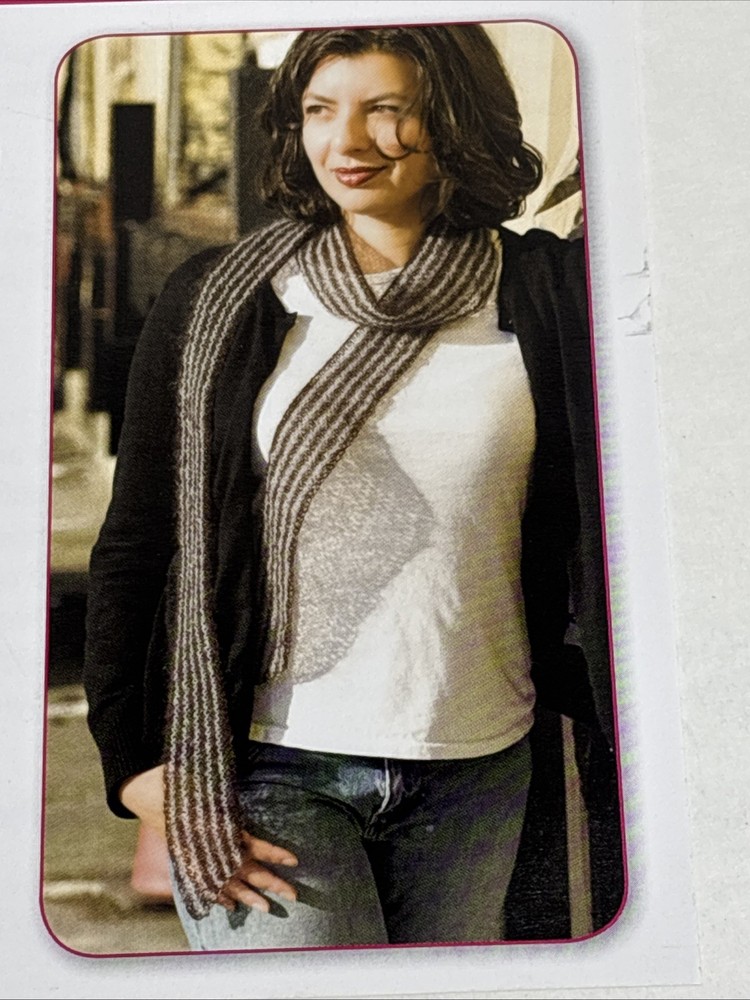 Fling Boa Scarf Knitting Pattern Card Page