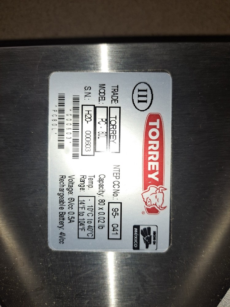 Torrey Food Scale Pc80l