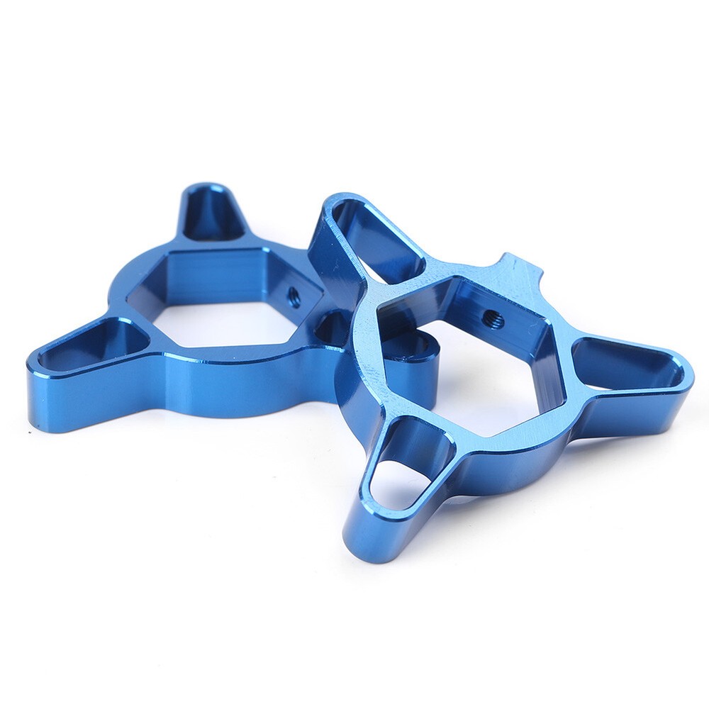 2x 19mm CNC Aluminum Hexagon Anodized Fork Preload Adjuster Universal blue