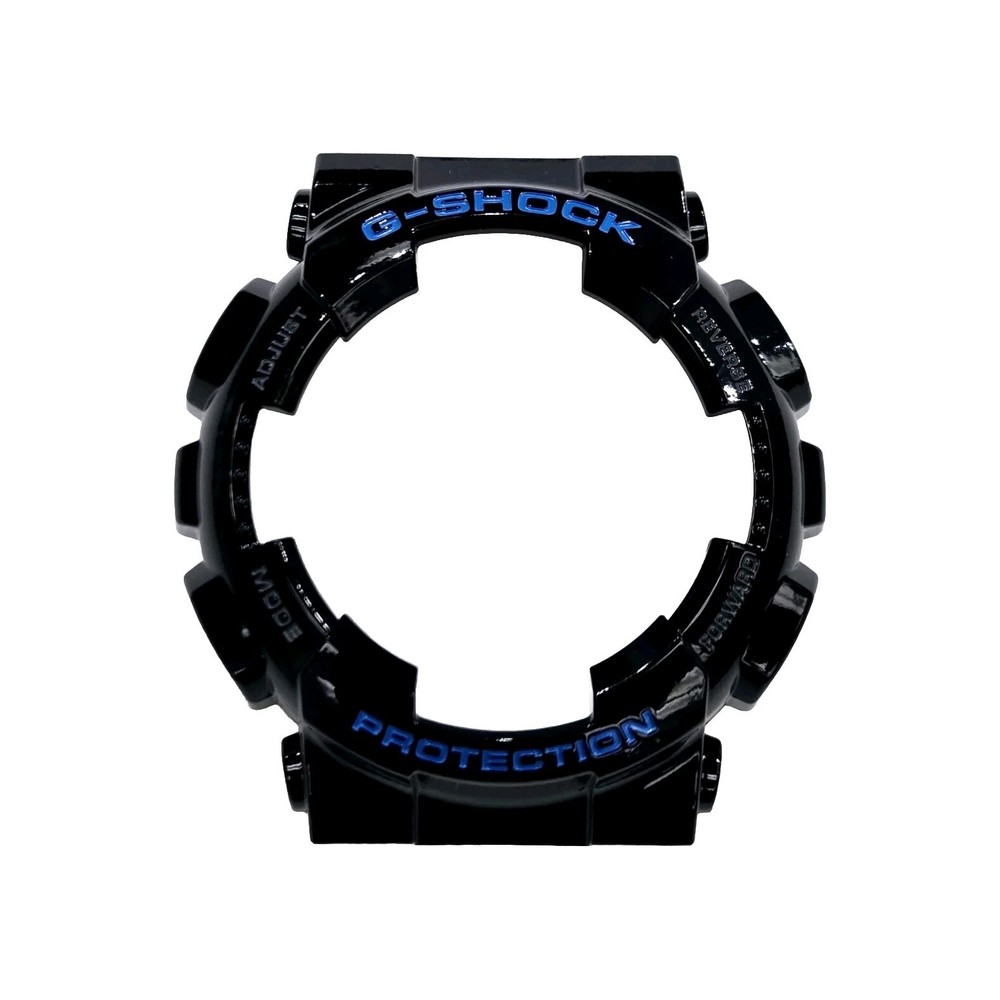 Genuine Casio Replacement SHELL  BEZEL for GA110HC Glossy Black with BLUE