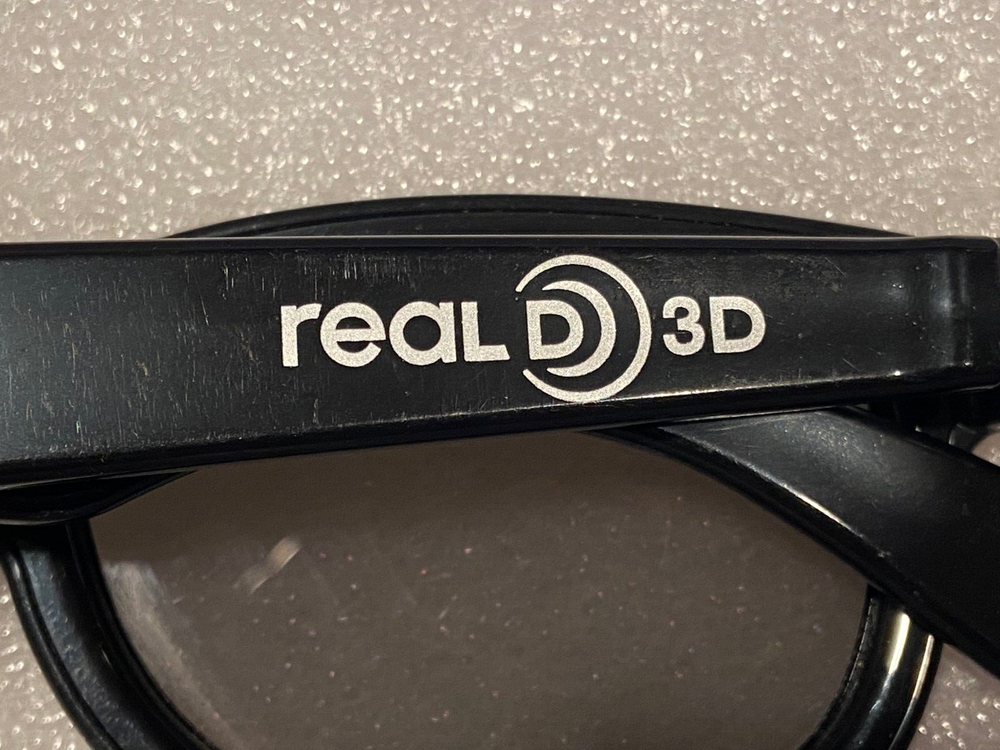 1 Pair Real D 3D Glasses *Pre-Owned/Nice Condition* BT1