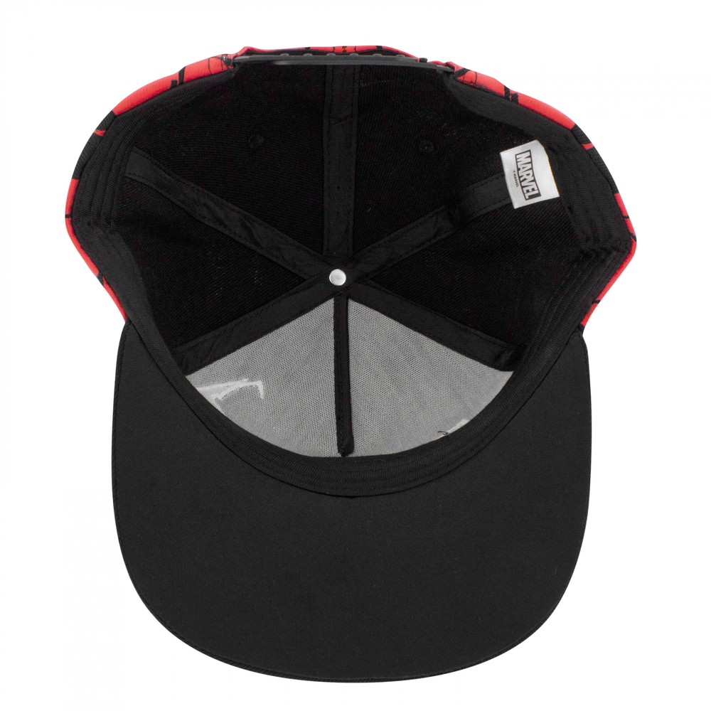 Spider-Man and Venom Takeover Snapback Hat Multi-Color