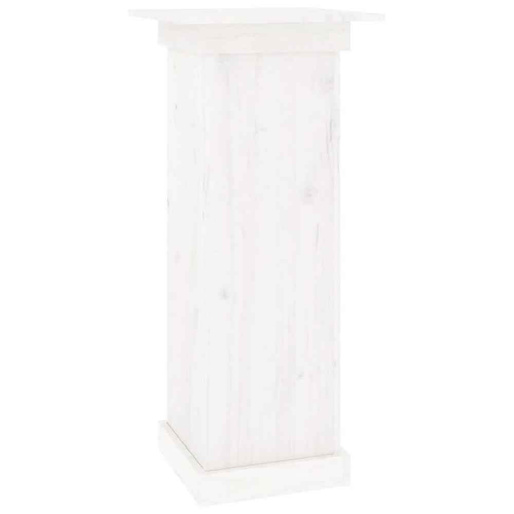 Flower Stand White Solid pine wood Medium Decorative Inlays