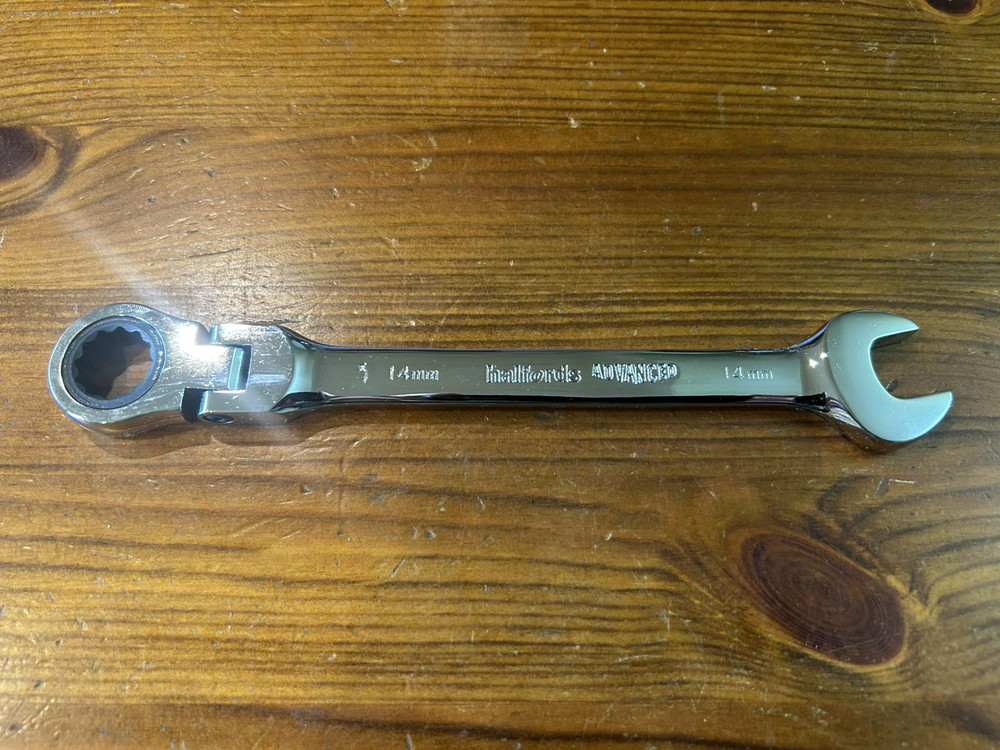 Halfords Advanced Flex Ratchet Metric Combination Spanner 14mm