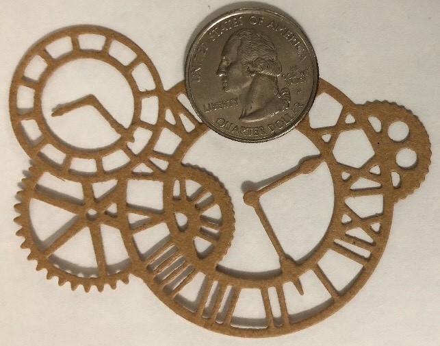 CLOCK GEARS Die-Cuts(6pc)Steampunk •Cogs•Sprocket•Earthtone•Machine •Antique