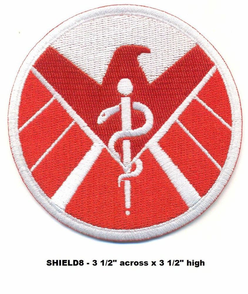 SHIELD MEDICAL UNIFORM PATCH - 3.5 INCH - IRON ON BACK - SHIELD8