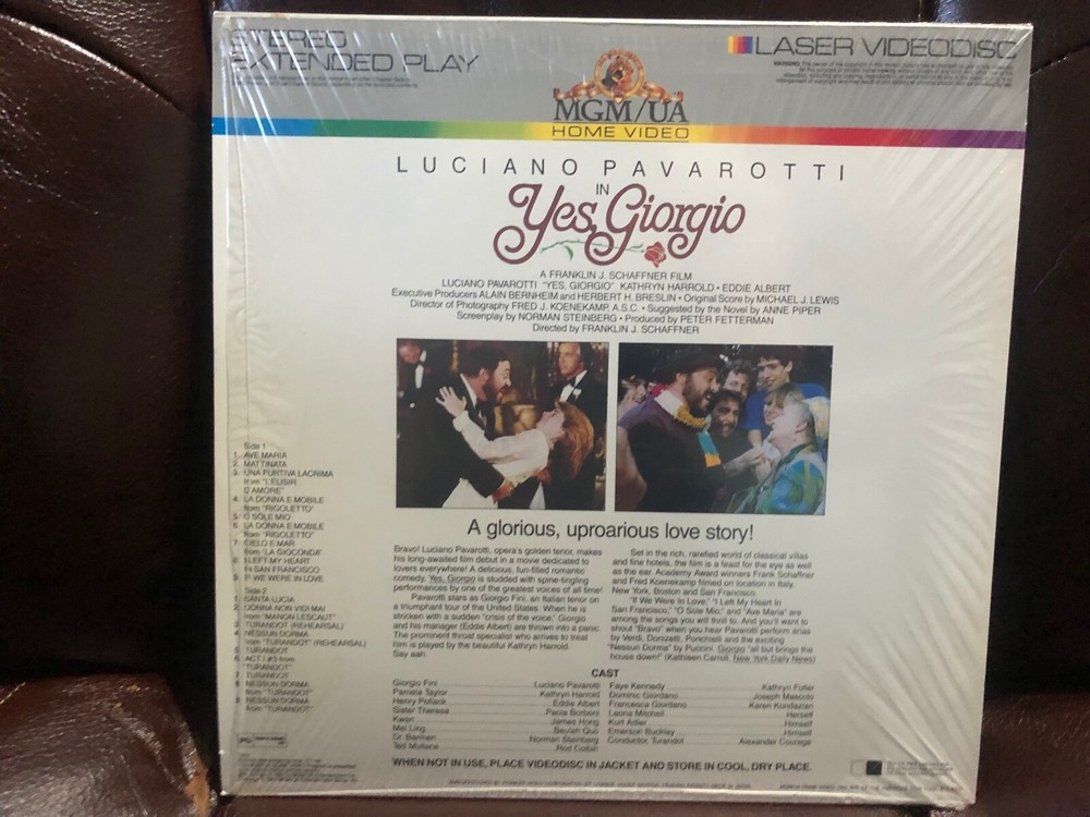 Yes, Giorgio 12" Laserdsic