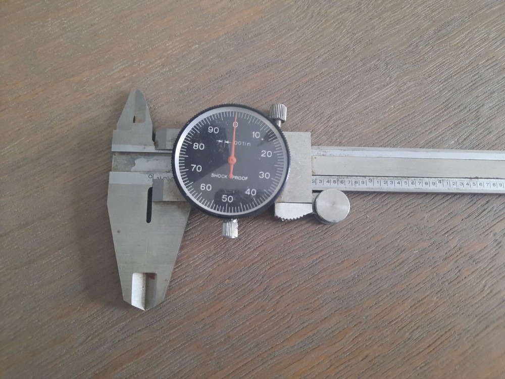 VTG Stainless Hardened Dial Caliper 6" Long Shock-Proof Machining Tool