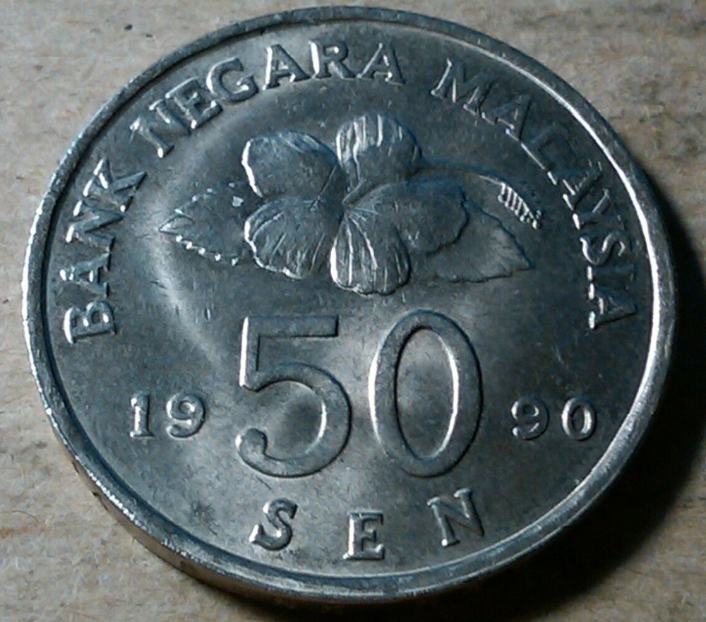 Malaysia 50 sen 1990