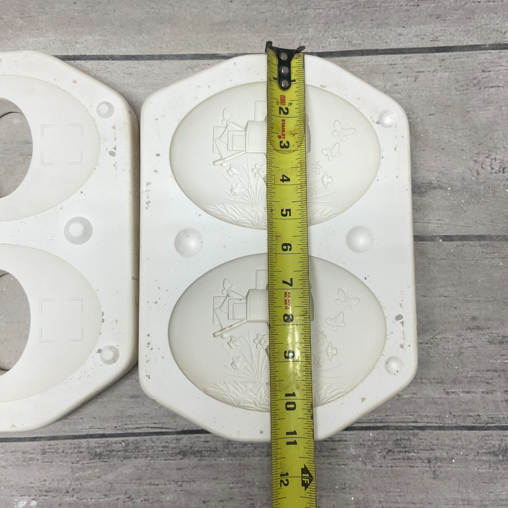 Vtg 1996 Dona’s Ceramic Casting Mold Springs Mailbox Seasons Inserts #D-1501