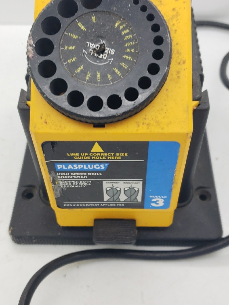 Plasplugs Sharpener Unit w/ Knife Scissor Sharpener Module DCS407 Tested Working