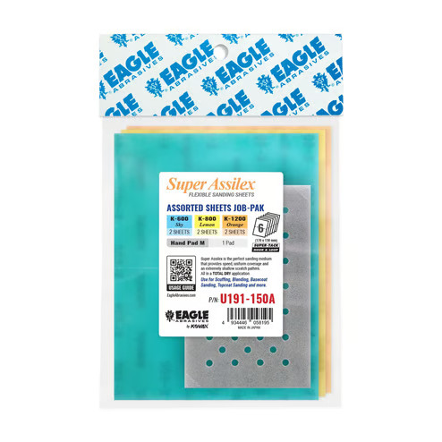 Eagle Abrasives Assilex Sheets-Asstd w/ M Pad