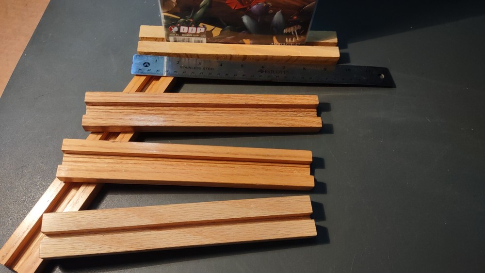 Comic Book Display - Real Wood Wall Mount - Hand Made - Boarded Comics-standard