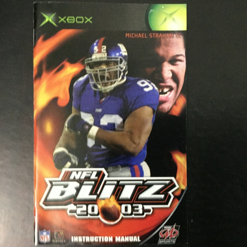 NFL Blitz 2003 Microsoft XBOX Instruction Manual Only