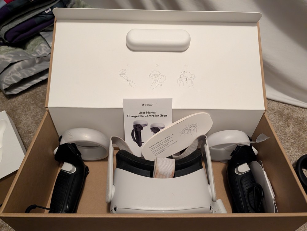 Meta Oculus Quest 2 128GB VR Headset - Fully Functional except Left Controller