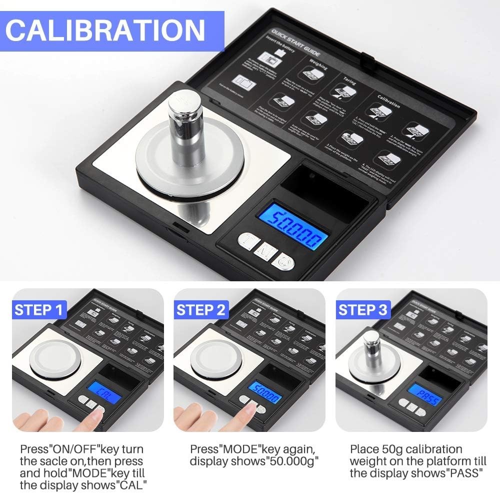 High Precision 50g Micro Gram Scale – Lightweight, Tare Function & Auto-Off